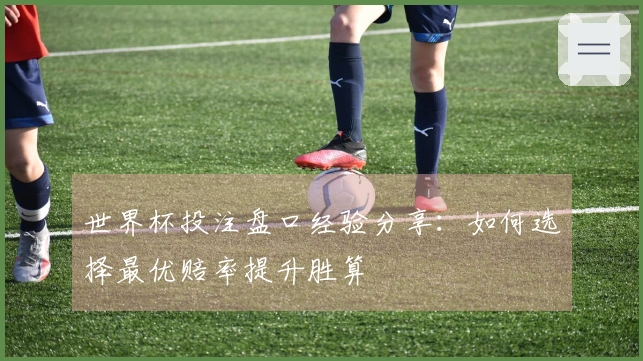 世界杯投注盘口经验分享：如何选择最优赔率提升胜算